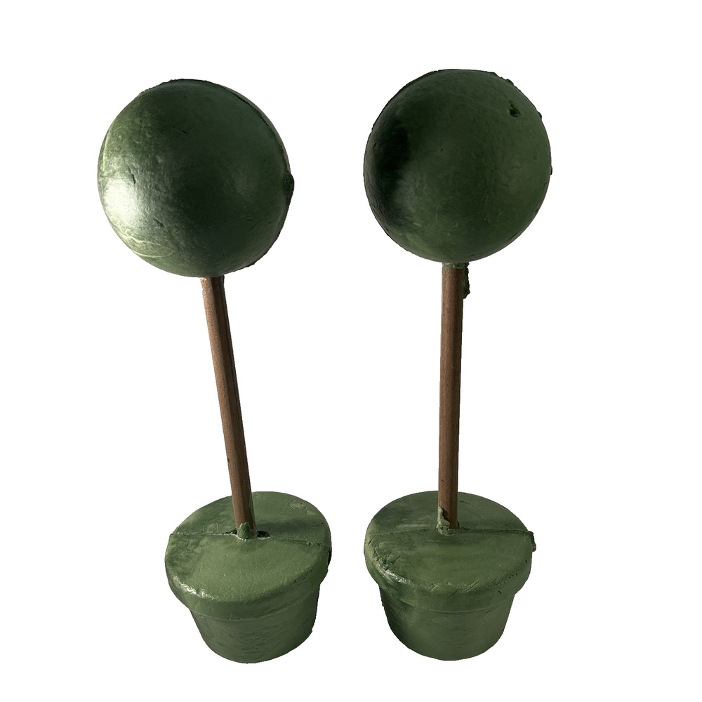 Topiary Foam Forms Set Of 2 17" Tall Styrofoam Base Craft Home Decor Floral
